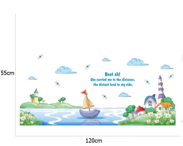 Decal chiếc thuyền cổ tích